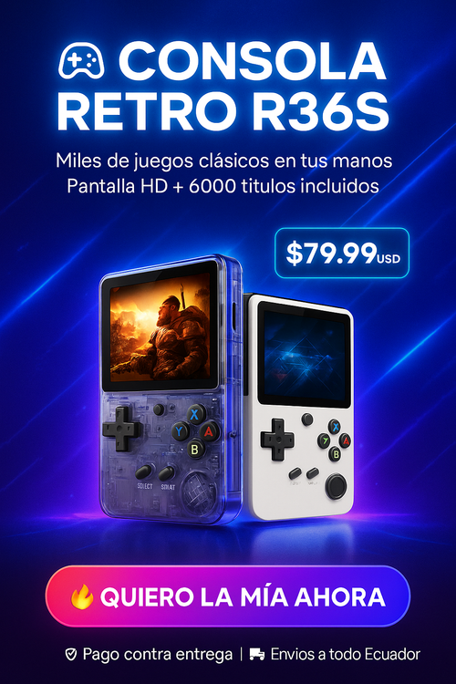 Consola de Juegos R36S – Diversión que nunca pasa de moda.