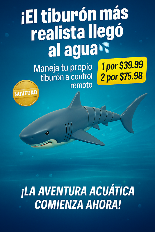 🔥 TurboShark – El tiburón a control remoto que domina el agua